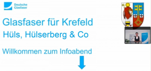 26.05.2021: Bild zum Infoabend von Deutsche Glasfaser für Krefeld Hüls, Hülserberg & co