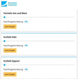 04.06.2021: Stand Nachfragebündelung Krefeld - Fischeln Ost&West (4%) sowie Oppum (4%) und Hüls (4%)