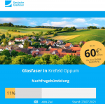 23.07.2021: Stand Nachfragebündelung Krefeld - Oppum (11 %)