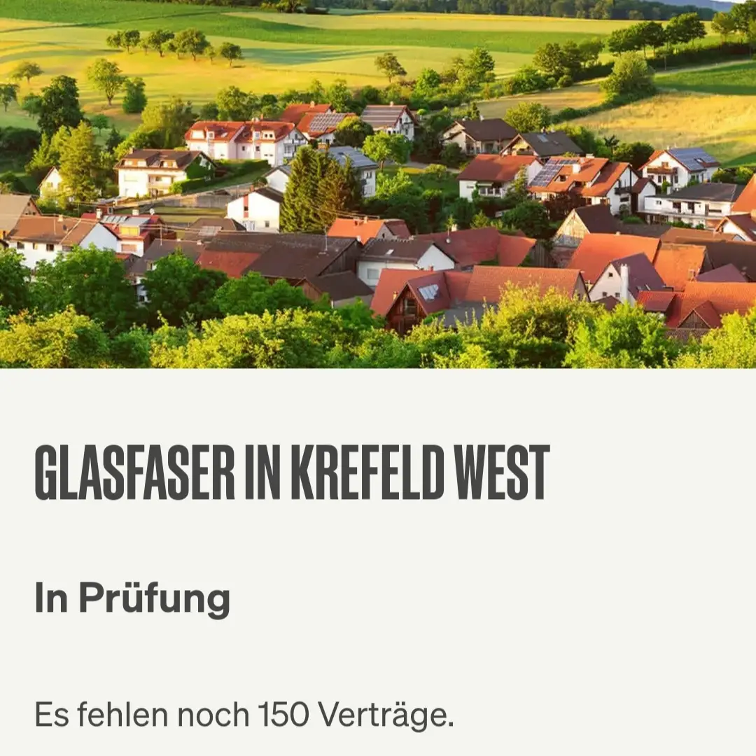 Gebiet Krefeld-West weiter in Prüfung